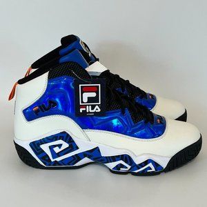 Fila Men's MB Night Walk 1BM01867-132 Blue White Basketball Shoes Size 10.5